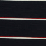 Navy Stripes Jersey Knit, Cotton