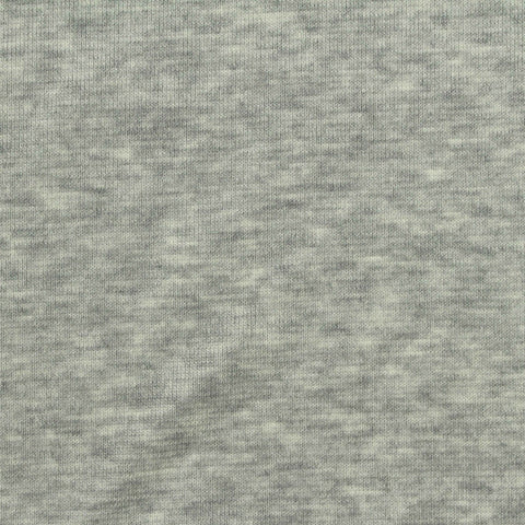 Grey Heather Rib Knit, Tencel Lyocell-Wool