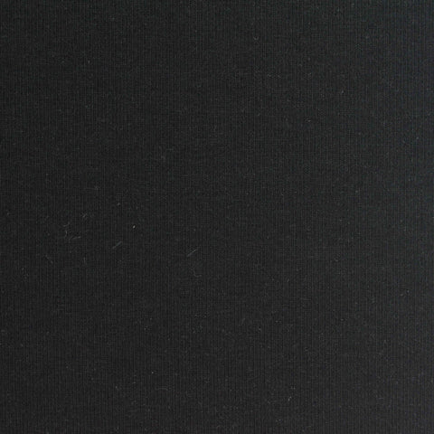 Rib Knit Fabric, 210 gsm, 175 cm — Black