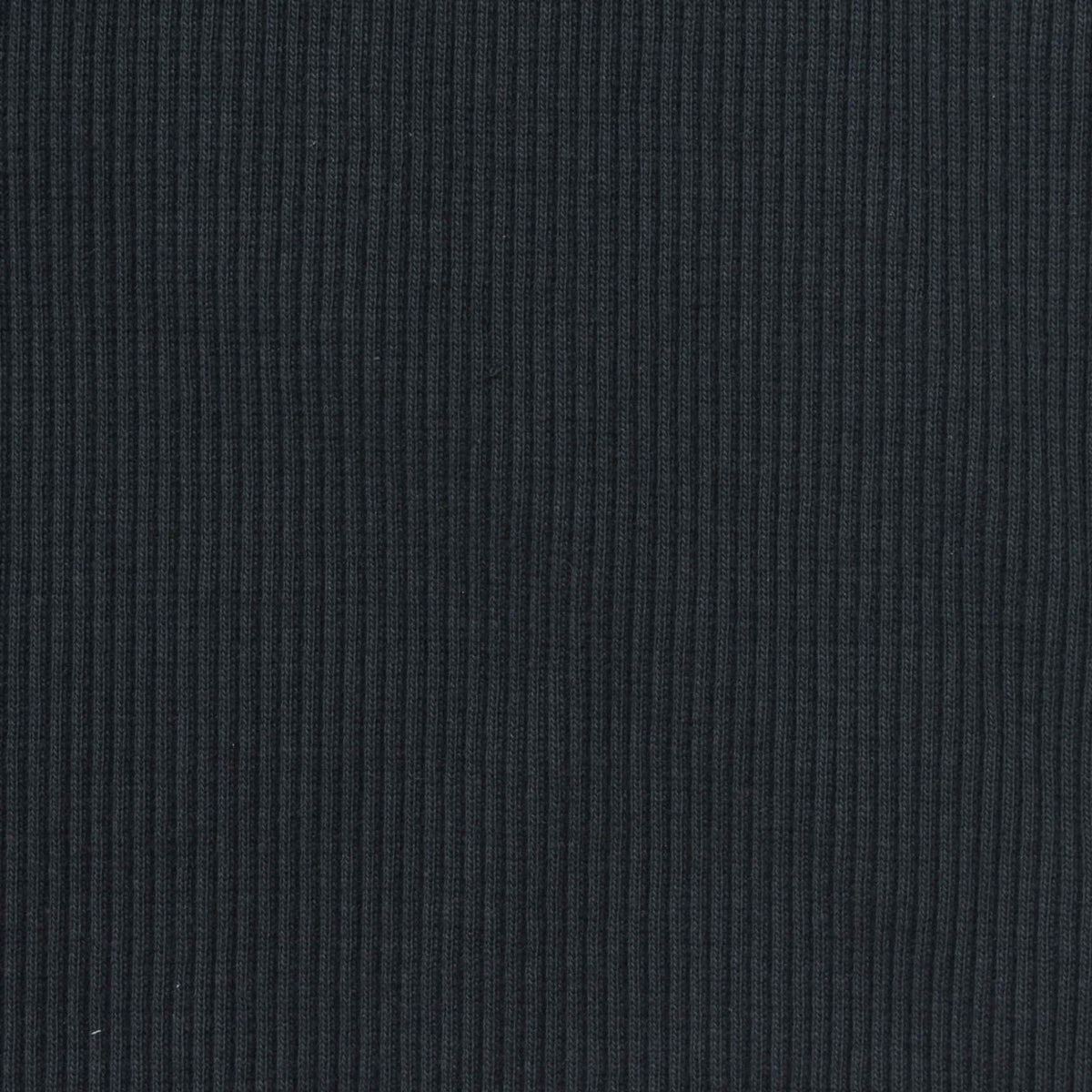 Cotton Stretch Rib Knit Fabric, 440 gsm, 120 cm — Navy