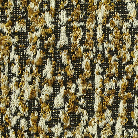 Black Textured Interlock Knit, Poly-Cotton