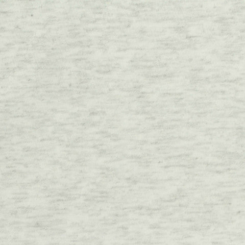 Light Grey Marl Jersey Knit, Cotton-Poly, 175 gsm
