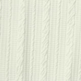Cream Textured-Stripe Interlock Knit, Polyester