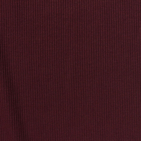 Viscose Stretch Rib Knit Fabric, 230 gsm, 120 cm — Red, ref EF-268196