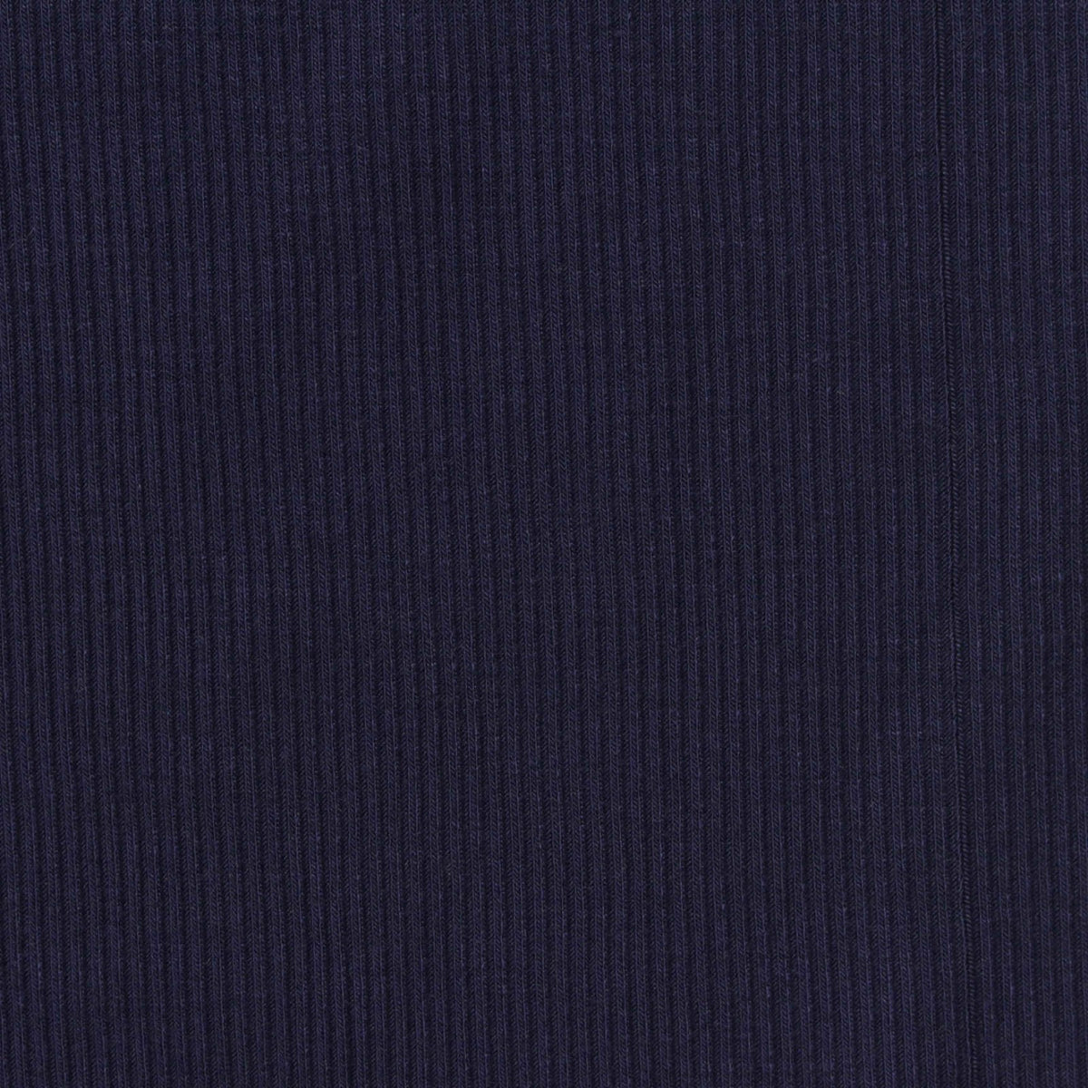 Viscose Stretch Rib Knit Fabric, 230 gsm, 120 cm — Navy
