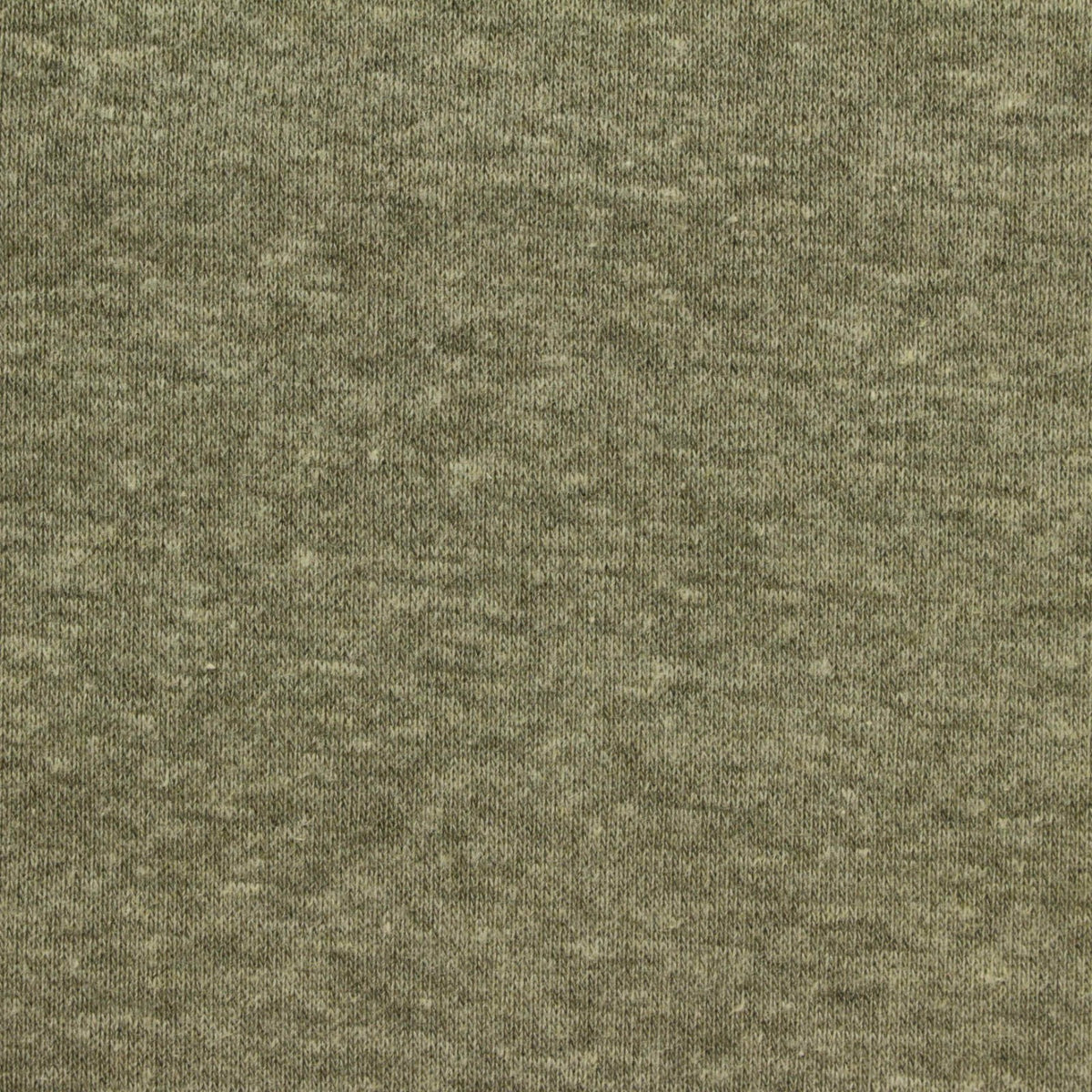Heathered Green Marl French Terry, Cotton-Poly