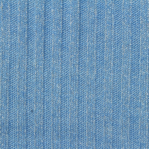 Light Blue Marl Rib Knit, Acrylic