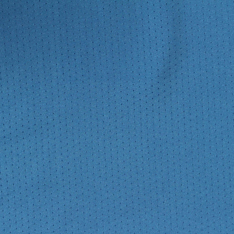 Polyester Stretch Birdseye Knit Fabric, 174 gsm, 154 cm — Blue