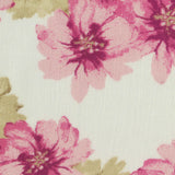 Pink Flowers Crepe, Viscose