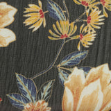 Yellow Flowers Chiffon, Polyester