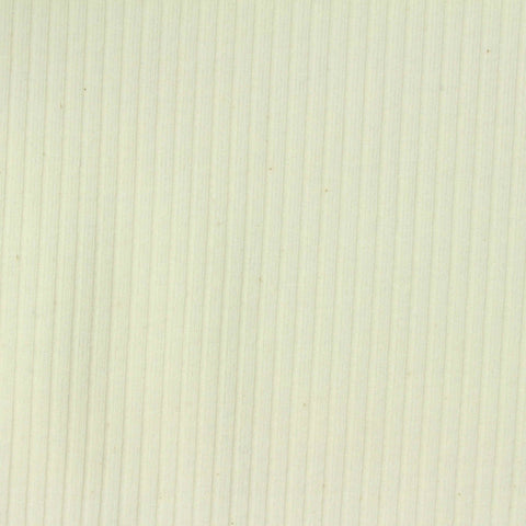 Cotton Polyester Stretch Rib Knit Fabric, 190 gsm, 154 cm — Beige