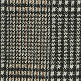 Black Plaid Interlock Knit, Poly-Viscose — texture