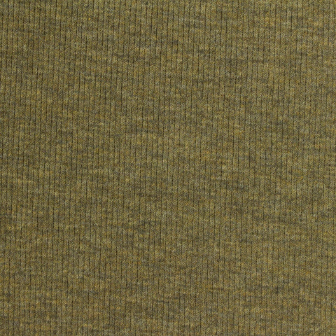 Olive Marl Waffle Knit, Poly-Cotton