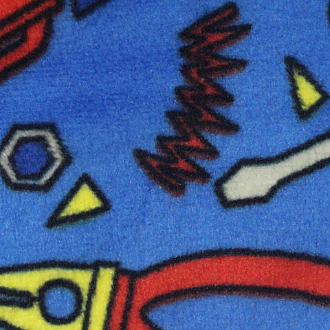 Printed Brushed 100% Polyester Milk Silk Knit Fabric, 150 gsm, 160 cm — Blue