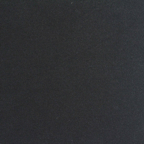 Viscose Nylon Stretch Ponte Knit Fabric, 335 gsm, 160 cm — Black