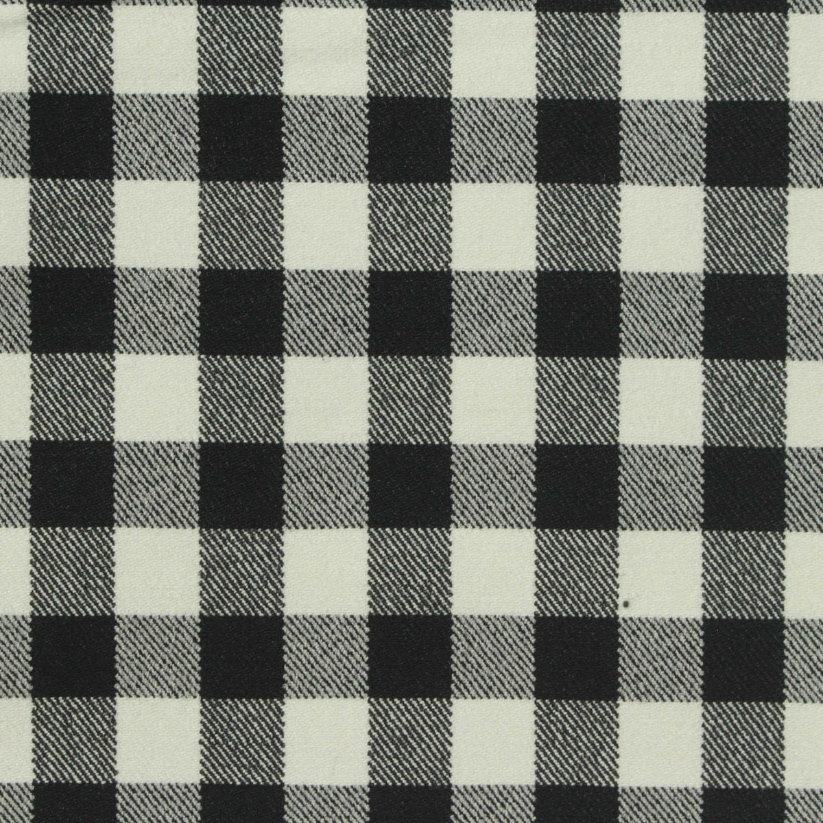 Black Gingham Bengaline, Poly-Viscose