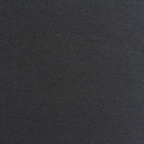 Polyester Cotton Stretch Scuba Knit Fabric, 350 gsm, 165 cm — Black, ref EF-268311