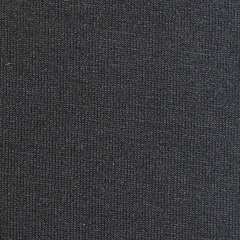 Polyester Cotton Stretch Scuba Knit Fabric, 350 gsm, 165 cm — Black, ref EF-268311