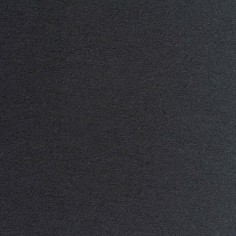 Polyester Stretch Linen-Look Fabric, 320 gsm, 145 cm — Black