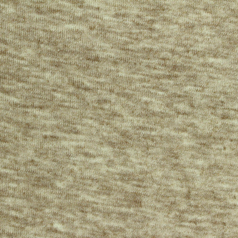 Heathered Beige Marl Rib Knit, Poly-Viscose