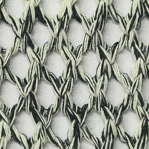 Black Marl Pointelle Knit, Polyester
