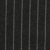 White Vertical-Stripe Ponte Knit, Poly-Viscose