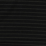 White Horizontal-Stripe Ponte Knit, Viscose-Nylon