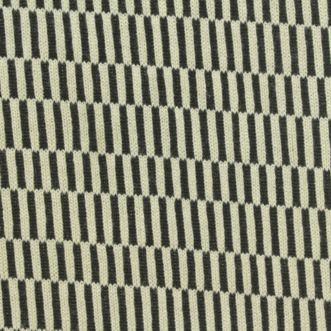 Black Geometric Jersey Knit