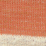 Cream Horizontal-Stripe Chunky Knit, Poly-Viscose — texture