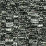 Black Marl Rib Knit, Polyester — texture