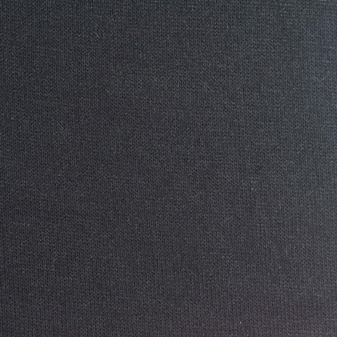 Viscose Polyester Stretch Chunky Knit Fabric, 200 gsm, 160 cm — Black