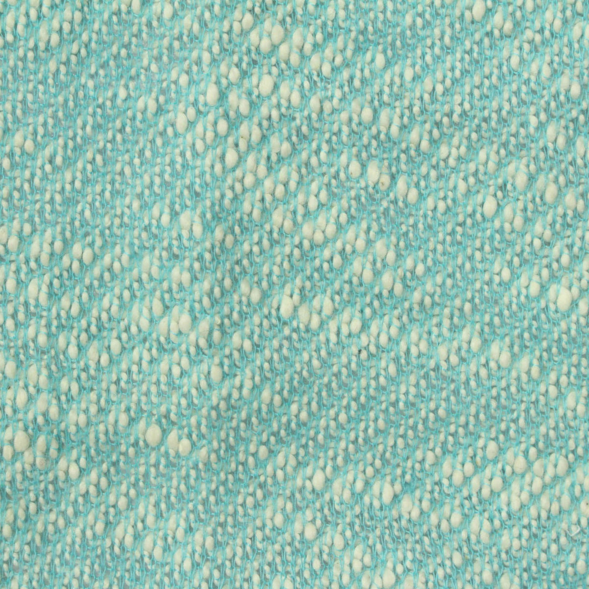 Slub Cotton Polyester Chunky Knit Fabric, 250 gsm, 160 cm — Blue