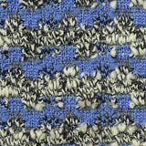 Blue Check Bouclé, Cotton-Poly — texture