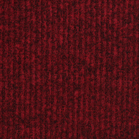 Red Marl Rib Knit, Viscose-Poly, 240 gsm