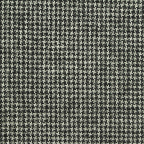 Black Houndstooth Jacquard, Poly-Viscose, 350 gsm, 160 cm