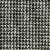 Black Houndstooth Jacquard, Poly-Viscose — texture