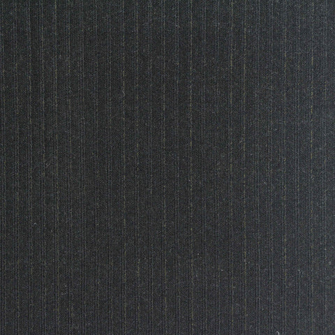 Dark Grey Pinstripe Rib Knit, Poly-Viscose