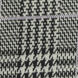 Black Houndstooth Jacquard, Polyester — texture