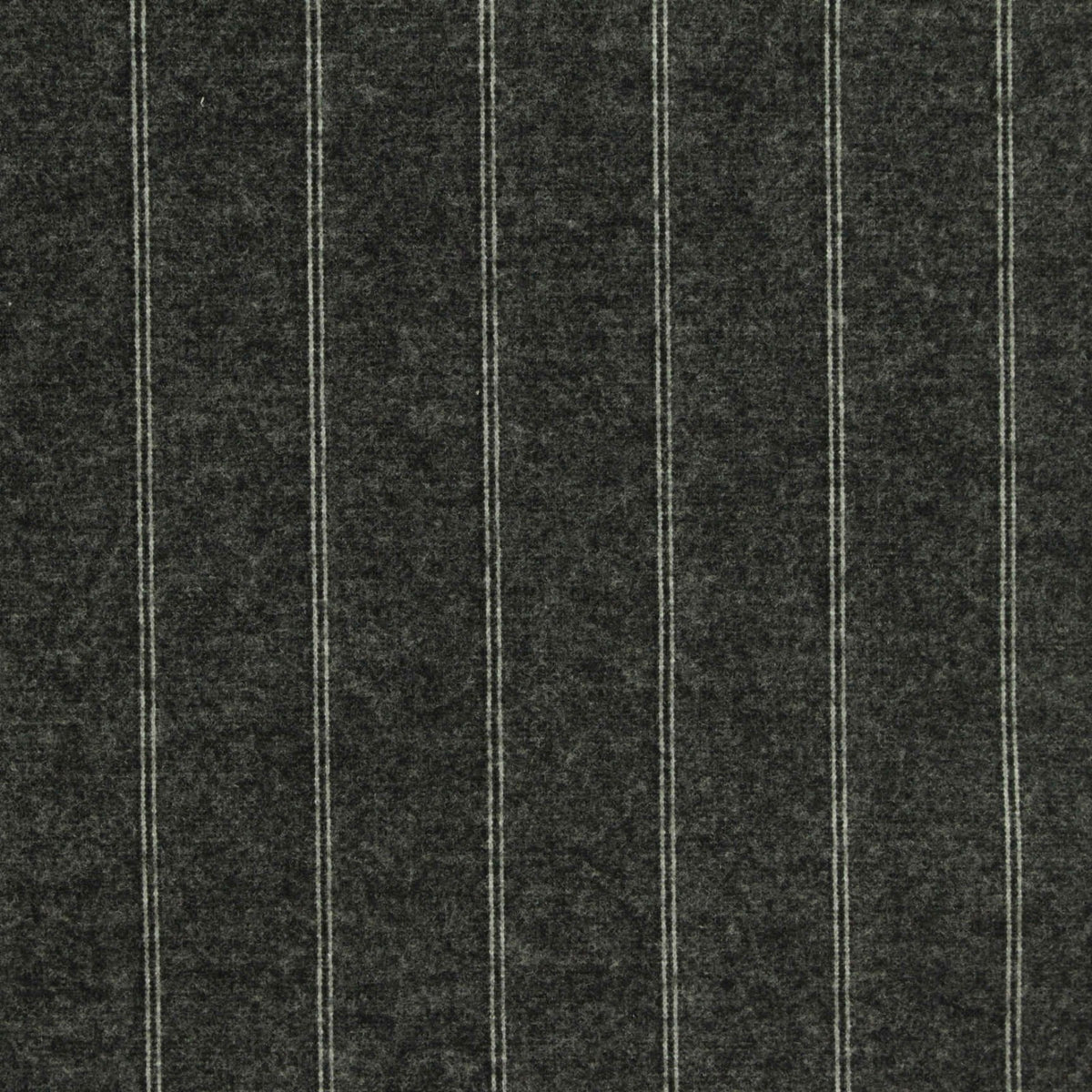 Light Grey Vertical-Pinstripe Ponte Knit, Poly-Viscose