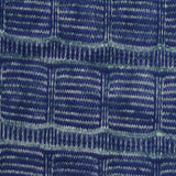 Blue Geometric Jersey Knit, Polyester