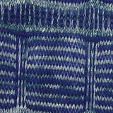 Blue Geometric Jersey Knit, Polyester — texture