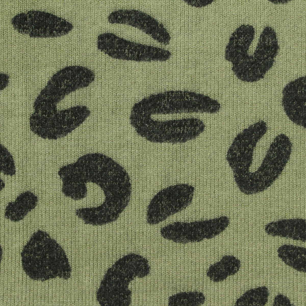 Dark Grey Leopard Chunky Knit, Viscose-Poly
