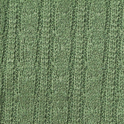 Jacquard Polyester Viscose Blend Rib Knit Fabric, 360 gsm, 160 cm — Green