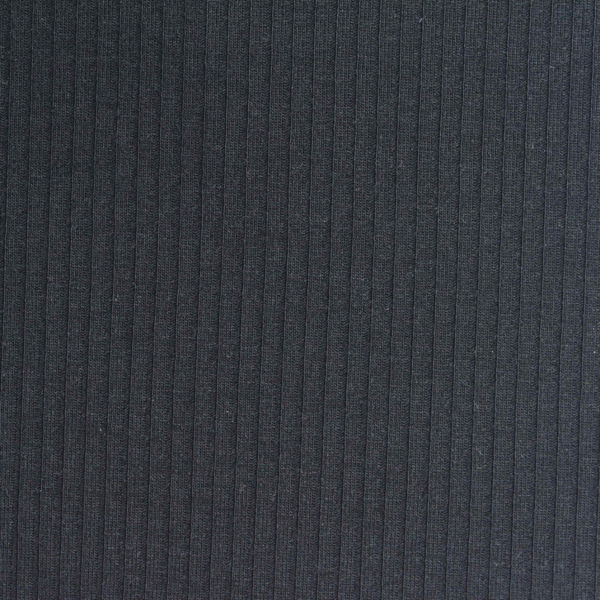 Polyester Stretch Rib Knit Fabric, 280 gsm, 125 cm — Navy