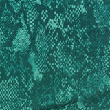 Teal Snakeskin French Terry, Poly-Modal