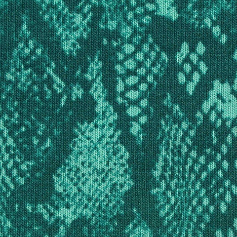 Teal Snakeskin French Terry, Poly-Modal