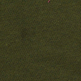 Brushed Cotton Polyester French Terry Fabric, 280 gsm, 185 cm — Green — texture