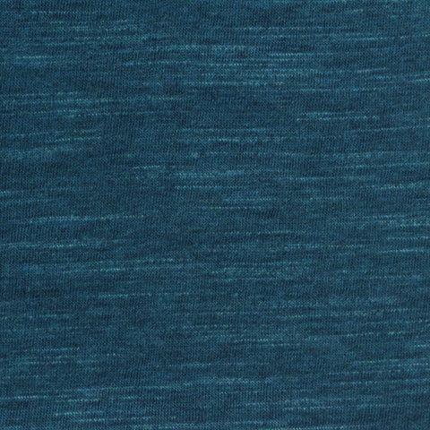 Dark Teal Marl Jersey Knit, Cotton-Tencel Lyocell