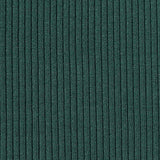 Modal Polyester Stretch Rib Knit Fabric, 410 gsm, 140 cm — Green — texture