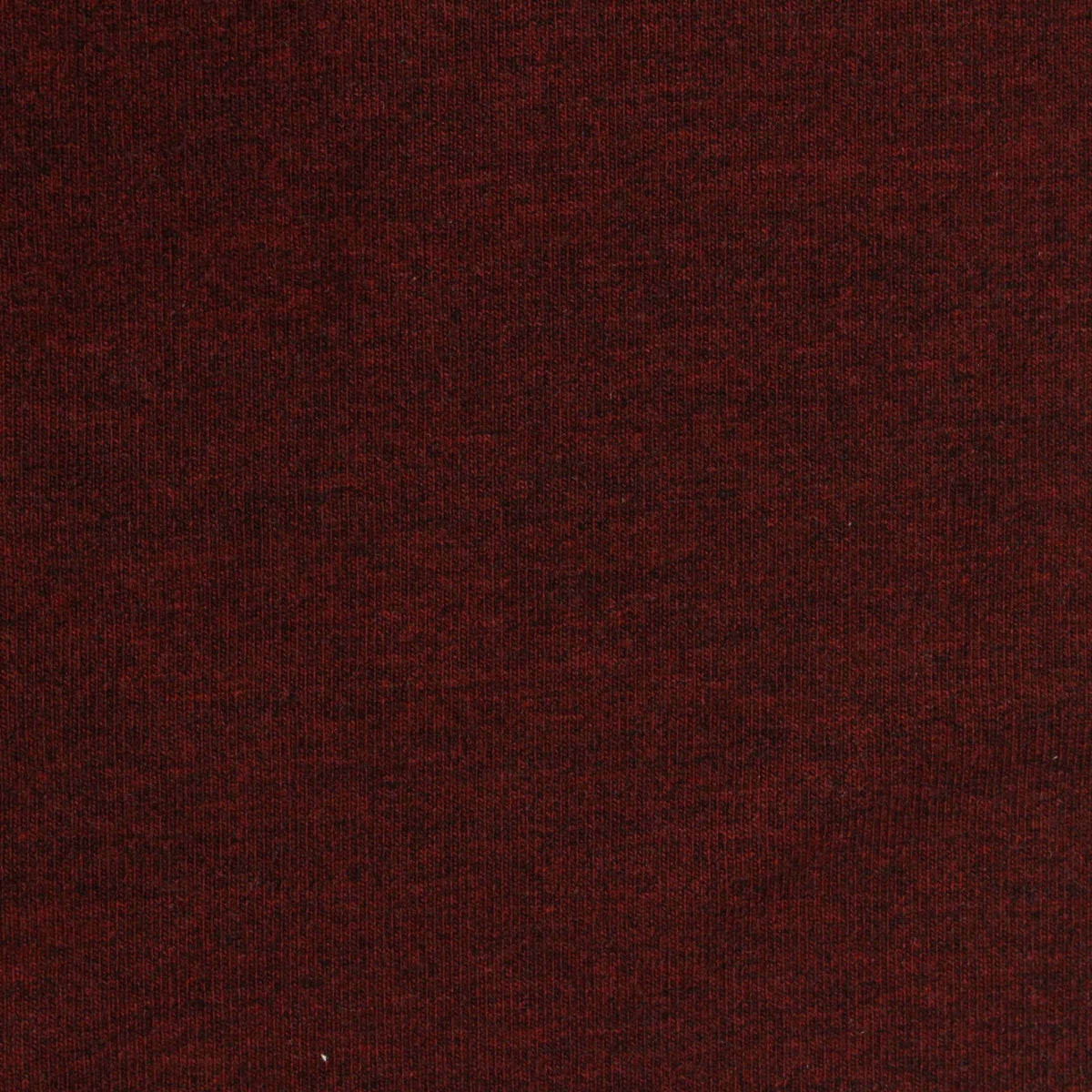 Dark Red Marl Rib Knit, Poly-Viscose, 650 gsm